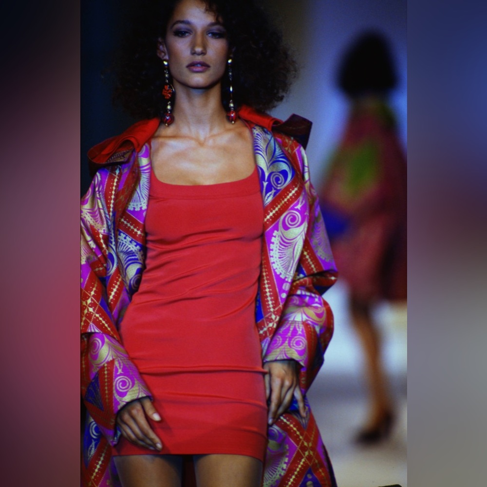 Gianni Versace Couture ‘90s Red Top